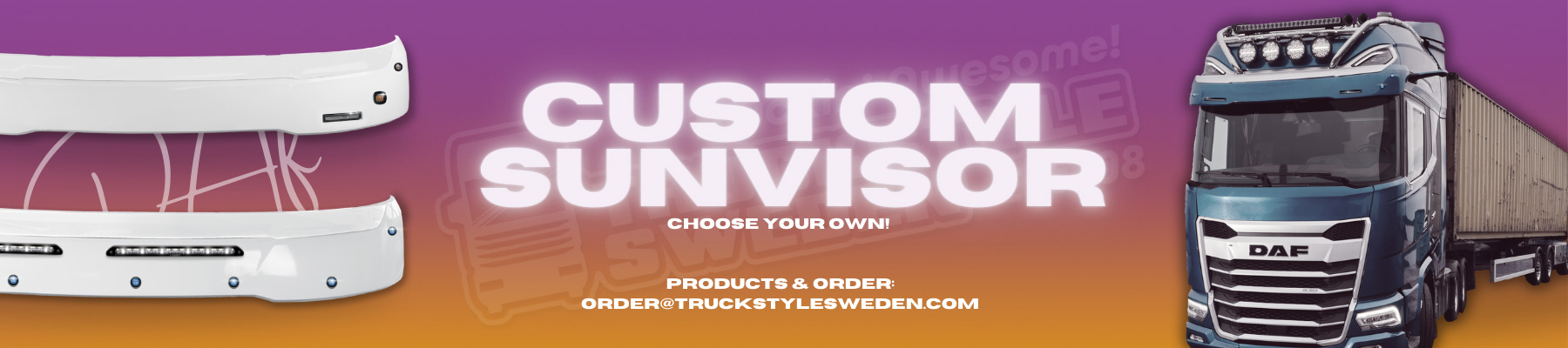 Custom sunvisors