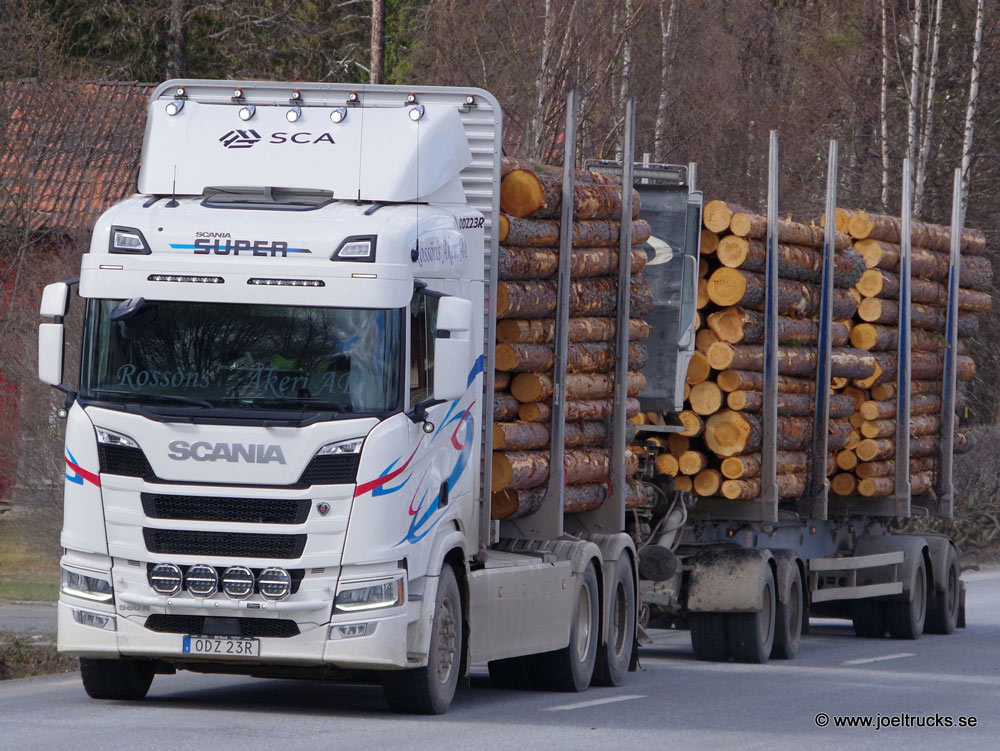 Sunvisor Flat for ALL Scania NG With Lazer Linear 18 Elite 126W LED-bars with white pos.light