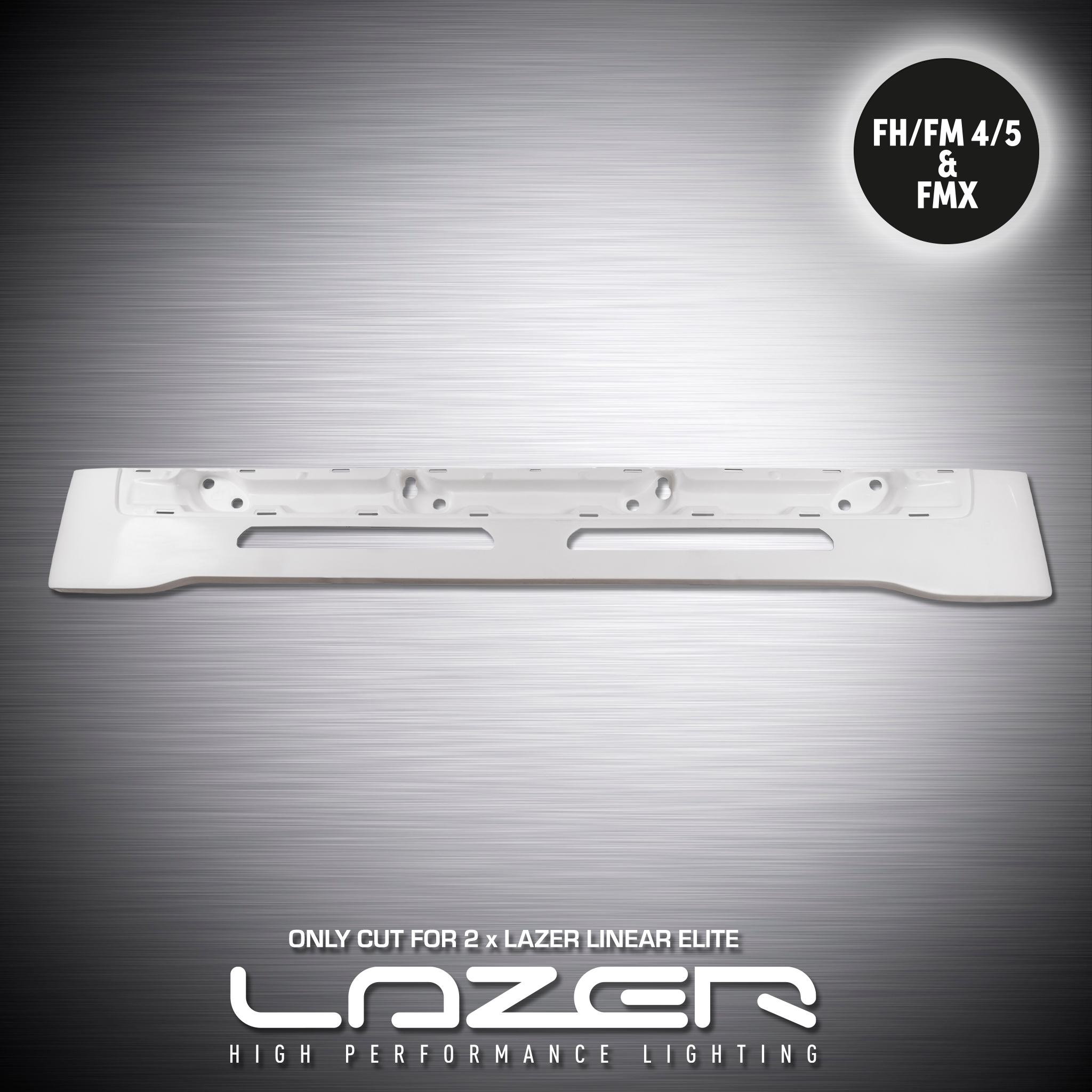 Sunvisor for Volvo FH/FM 4/5 and FMX Prepared for Lazer Linear 18 Elite 126W LED-bars