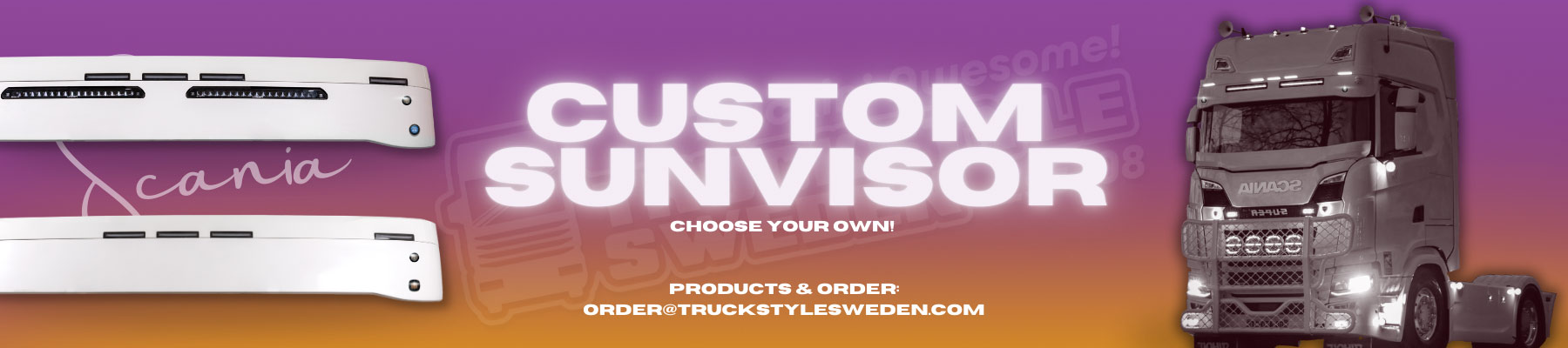 Custom sunvisors